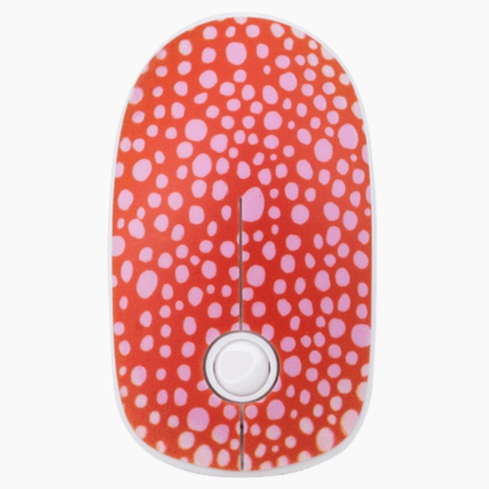 CYLO Printed Mouse Wireless Red and Pink Polka Dot Mouse
